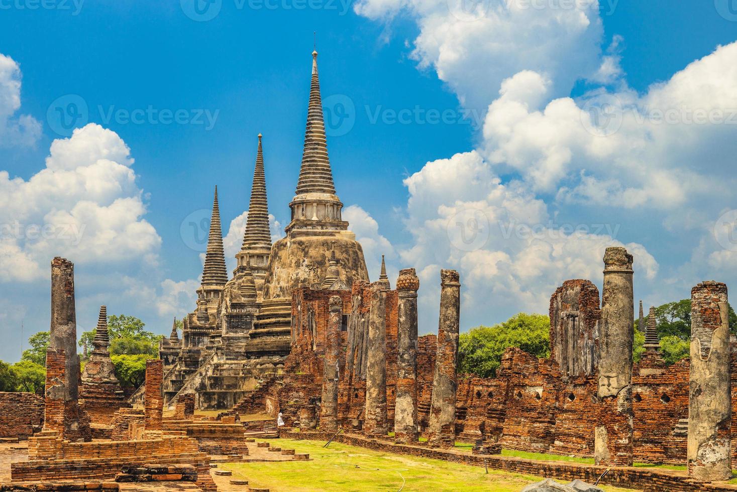 Wat Phra Si Sanphet ad Ayutthaya in Thailandia foto