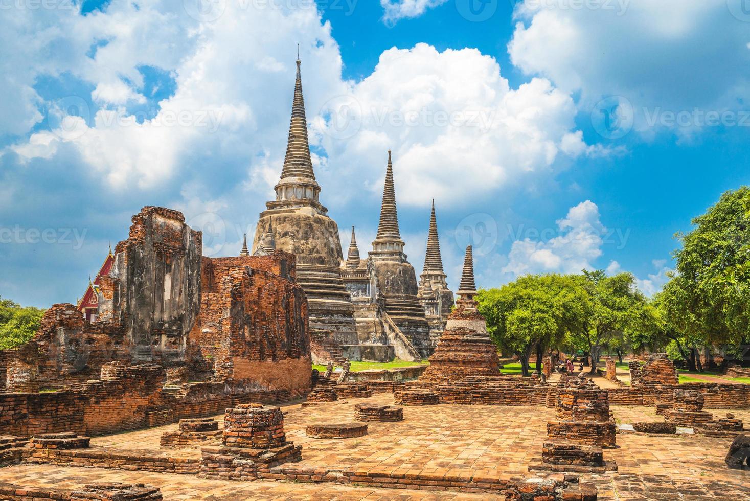 Wat Phra Si Sanphet ad Ayutthaya in Thailandia foto