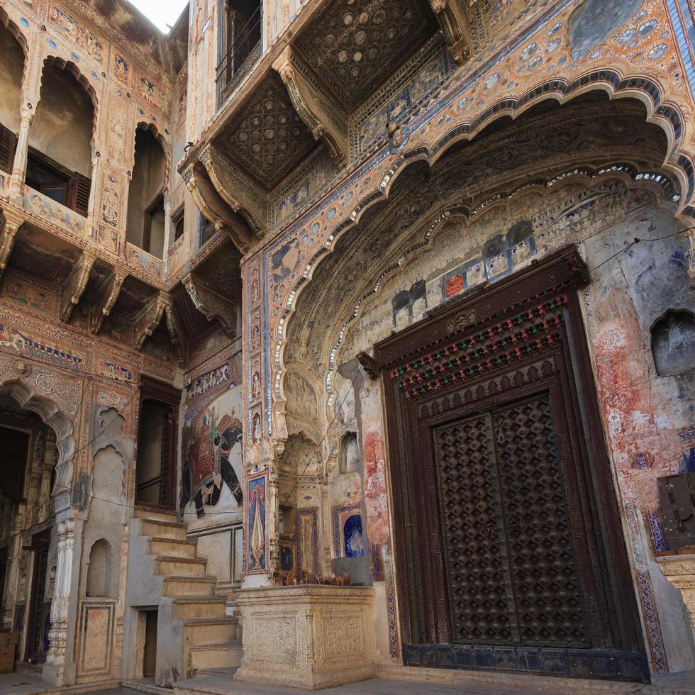 haveli a mandawa, rajasthan, india foto