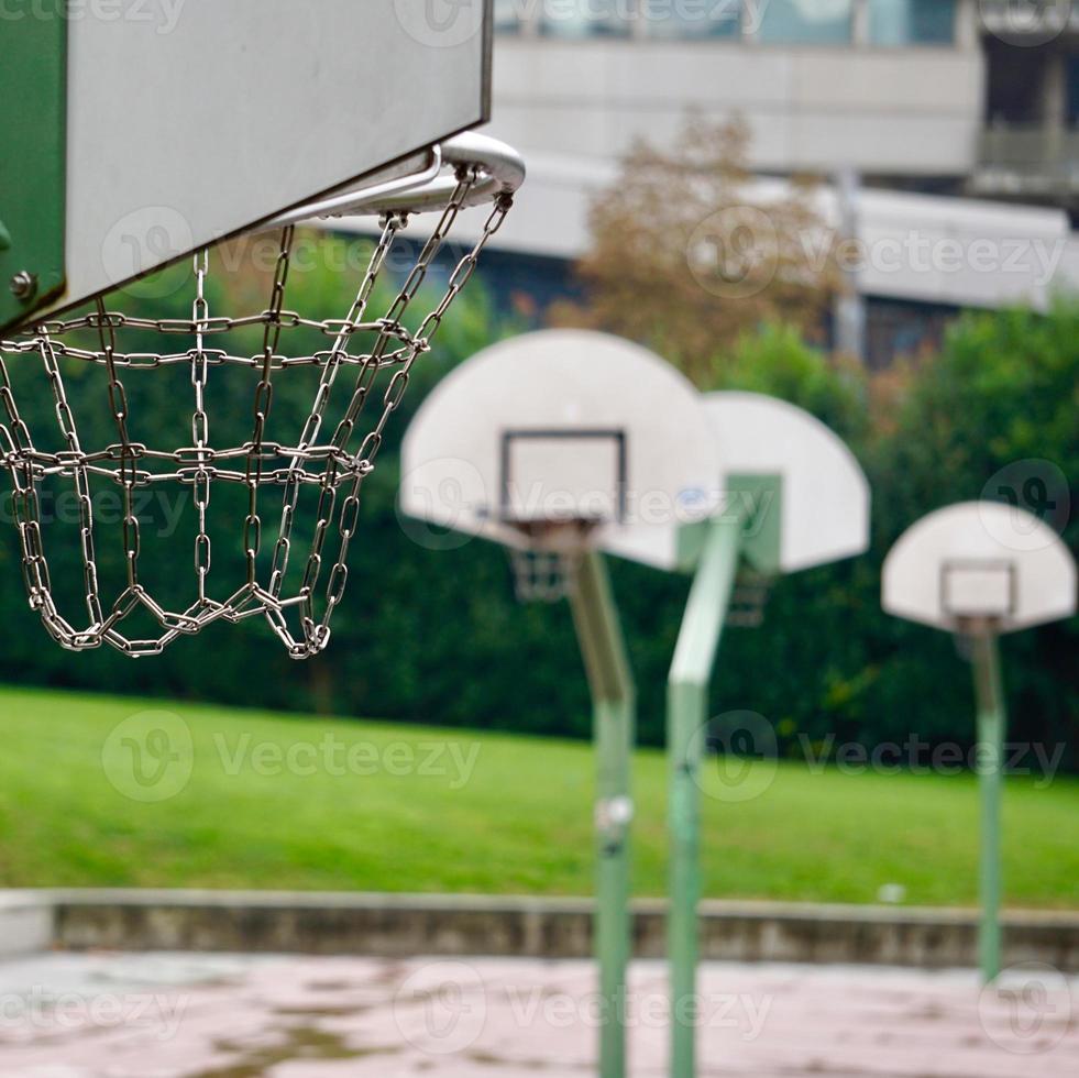 canestro da basket di strada foto