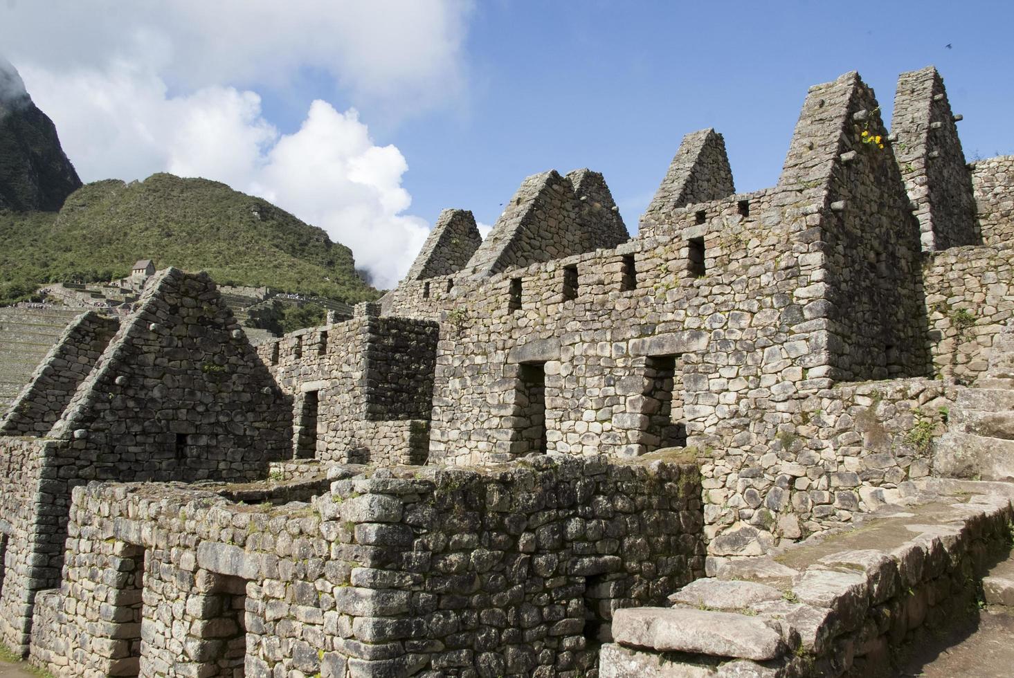 machu picchu un santuario storico peruviano nel 1981 e un sito del patrimonio mondiale dell'unesco nel 1983 foto