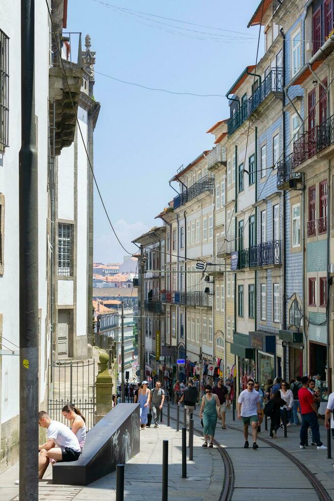 porto, Portogallo storico città, architettura di vecchio cittadina. viaggio per ribeira foto