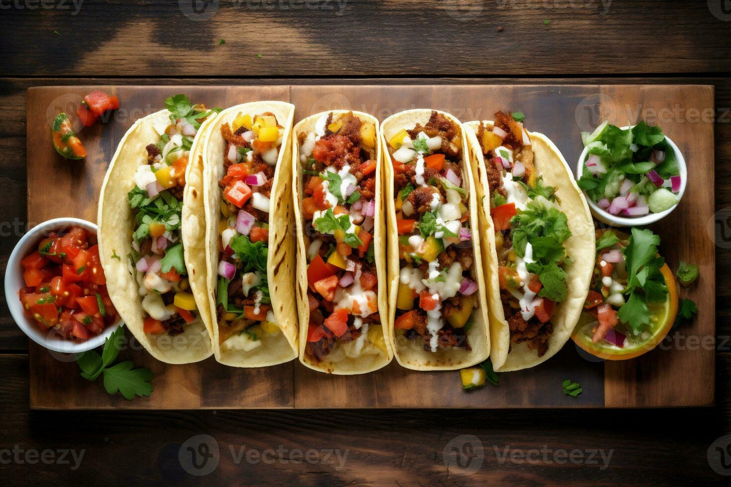 fresco pomodoro Pepe cibo chili salsa pasto messicano taco verdura. generativo ai. foto