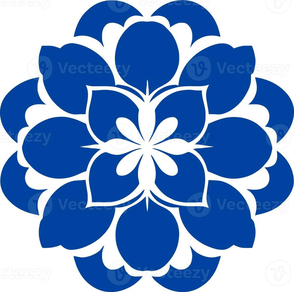 fiore logo vettore semplice astratto piatto mandala tatuaggio pianta colore fiorire fiorellino fioritura stampino foto