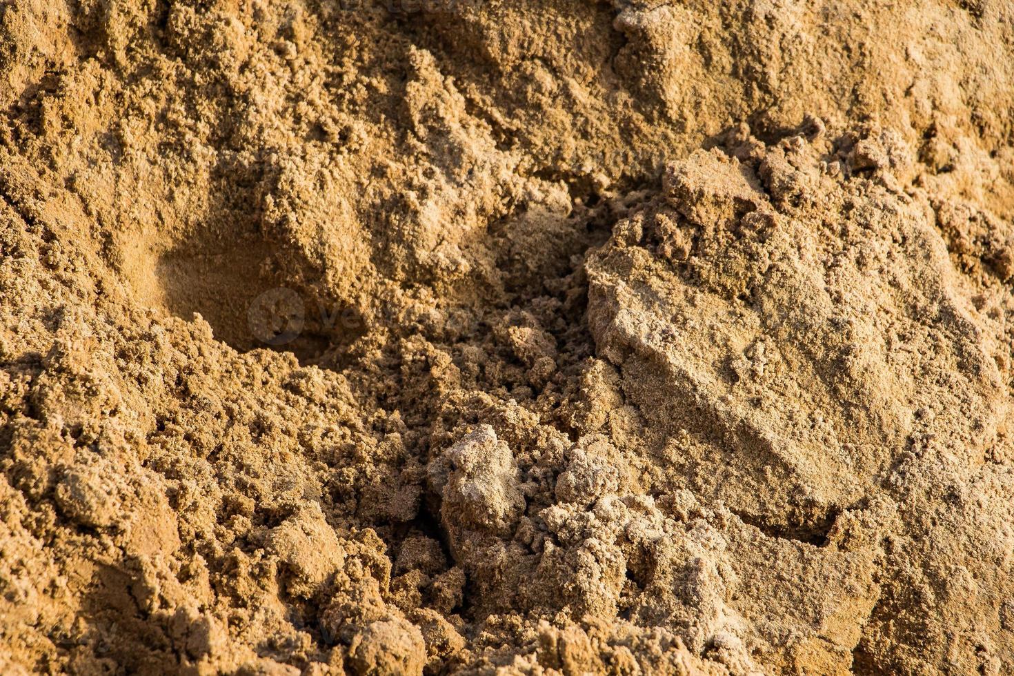 trama di sabbia gialla da costruzione da vicino foto