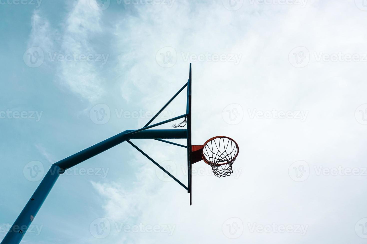 attrezzature sportive per canestro da basket di strada foto