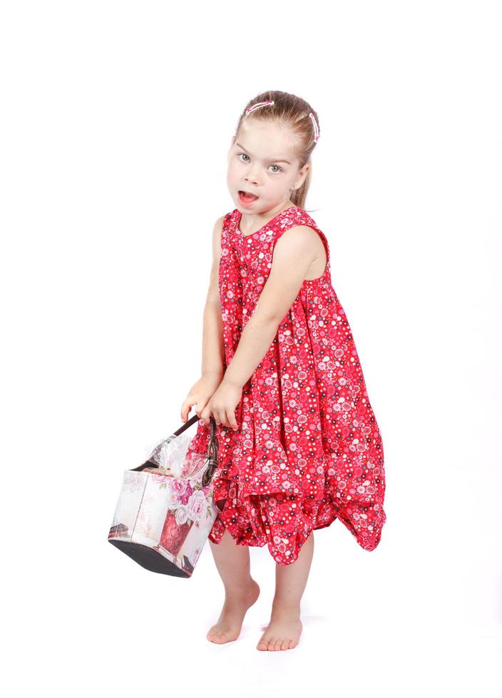 moda bambino con bambina bionda foto