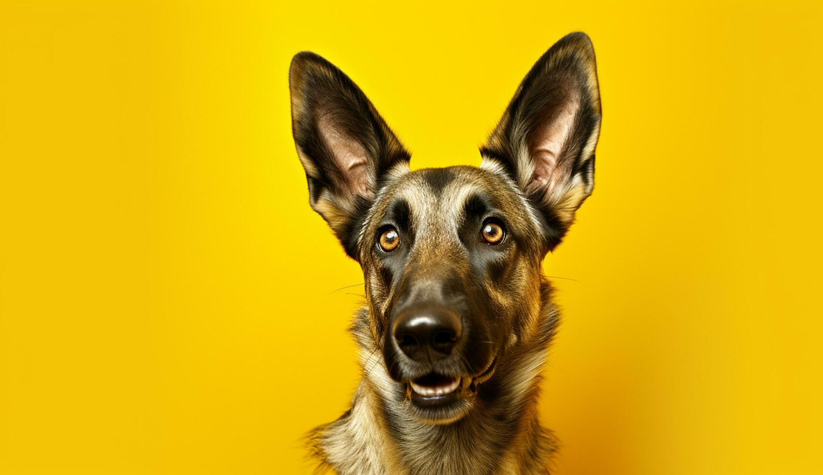 isolato bellissimo animale domestico ritratto di cane foto