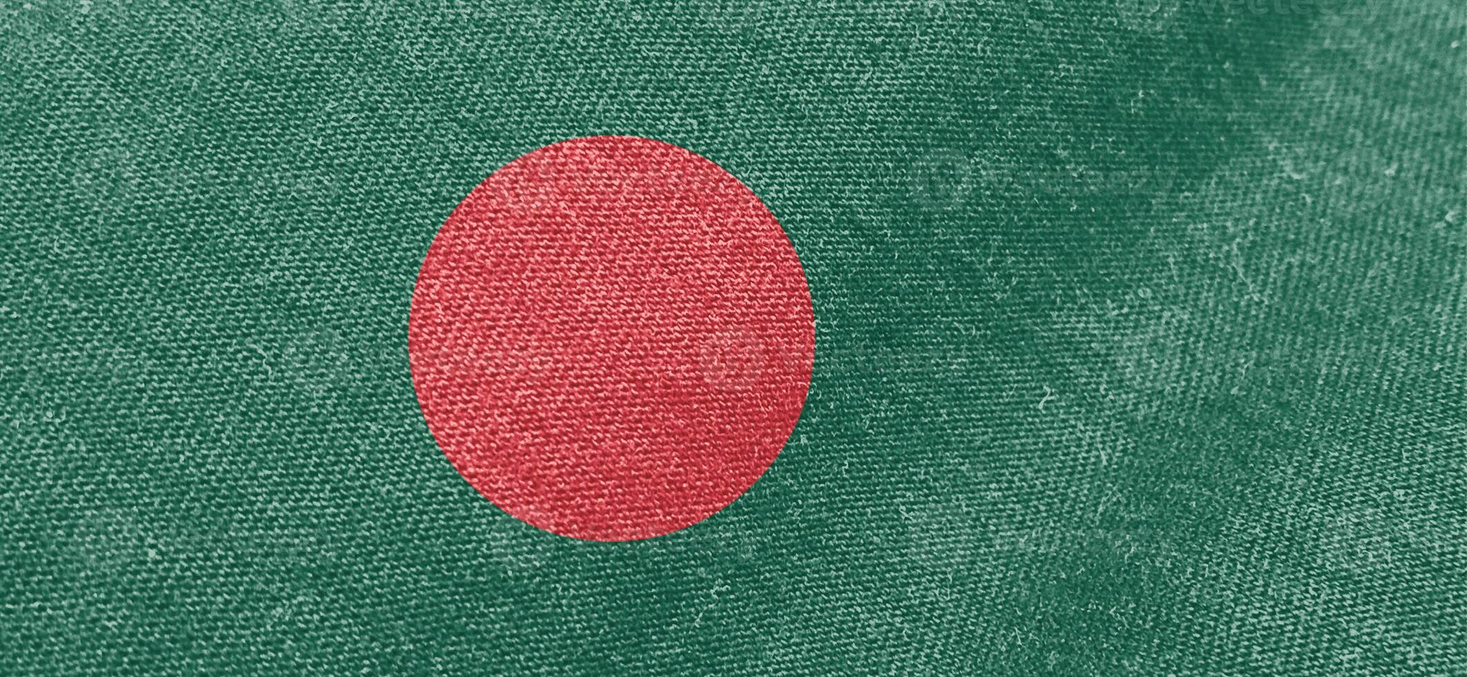 bangladesh bandiera tessuto cotone Materiale largo bandiera sfondo foto