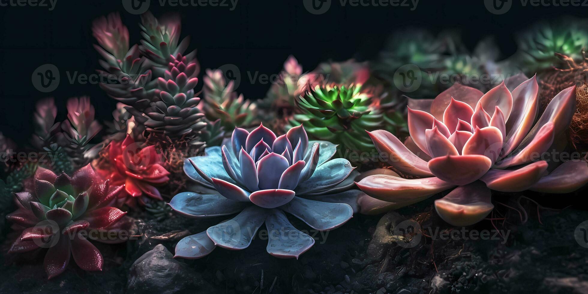 cactus pianta succulento sfocato foto, copia spazio sfondo, ai generato foto
