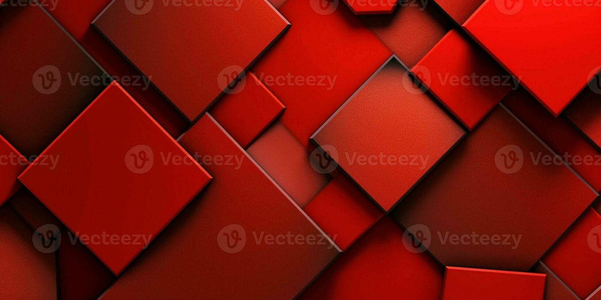 rosso brillare geometrico forma sfondo. ai generato foto