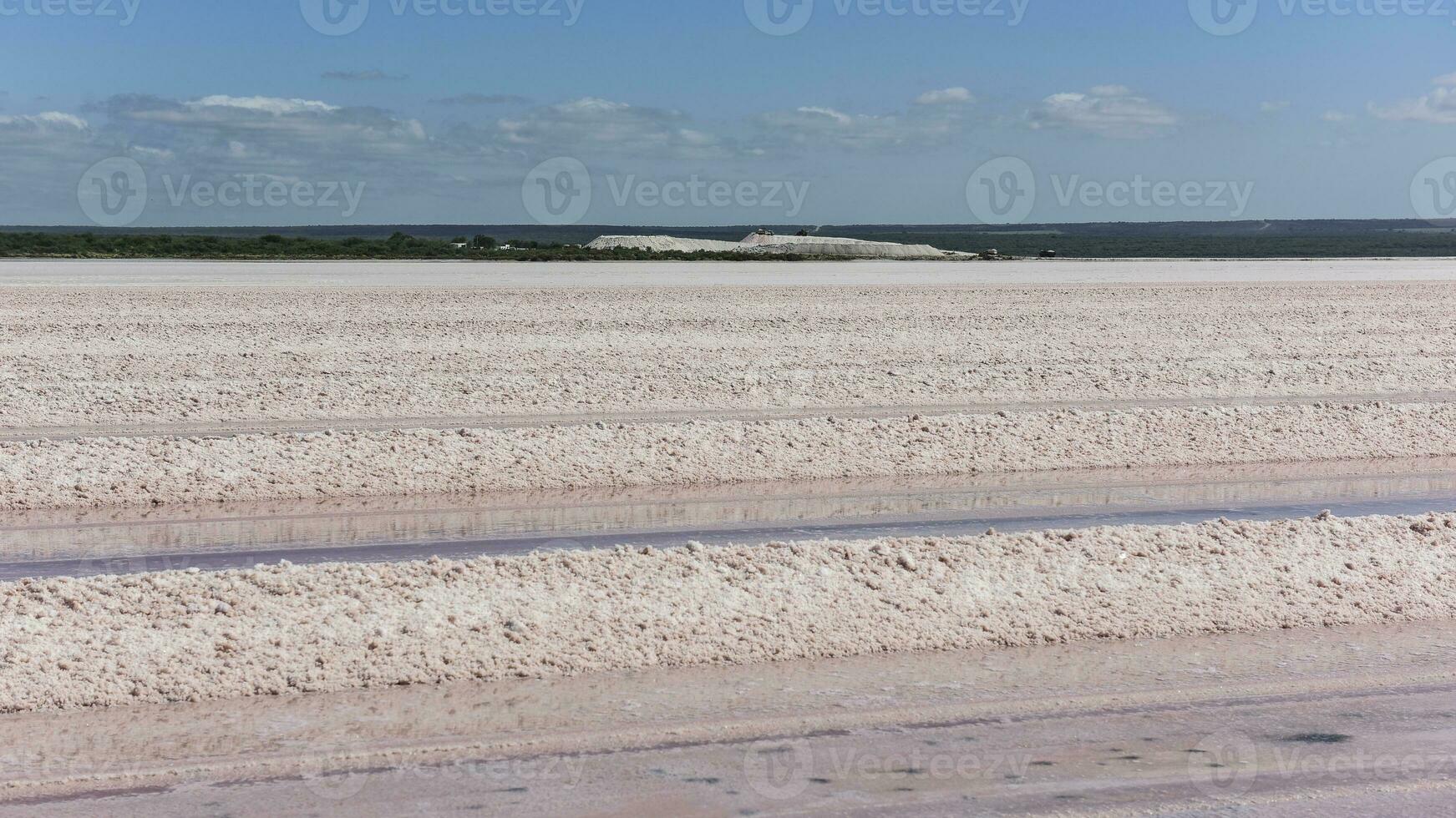salato laguna preparato per estratto crudo sale, estrazione industria nel argentina foto