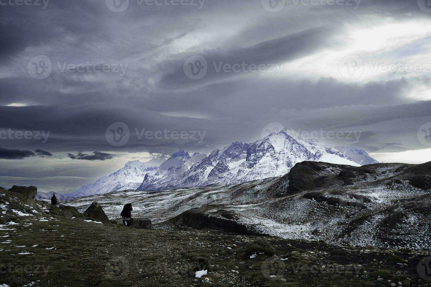 torres del paine nazionale parco paesaggio, patagonia, chile. foto