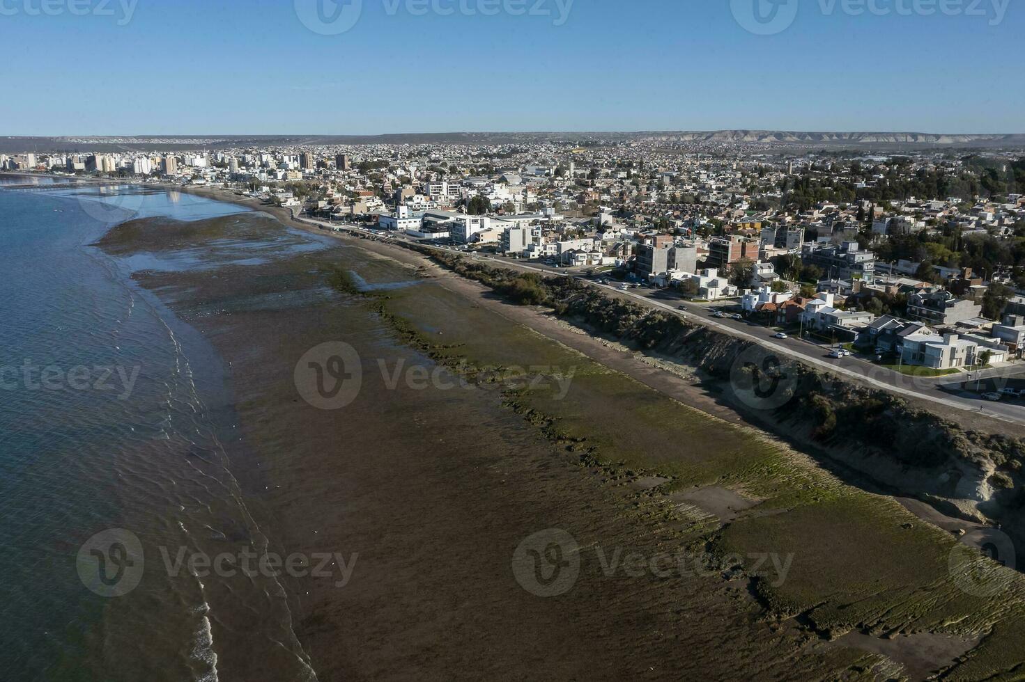 puerto madryn città, Ingresso portale per il penisola valdes naturale Riserva, mondo eredità luogo, patagonia, argentina. foto