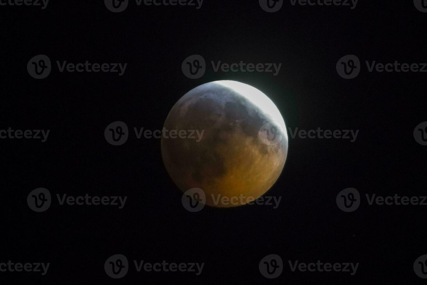 sangue Luna, eclisse visto da, la pampa, gennaio 21, 2019 argentina foto