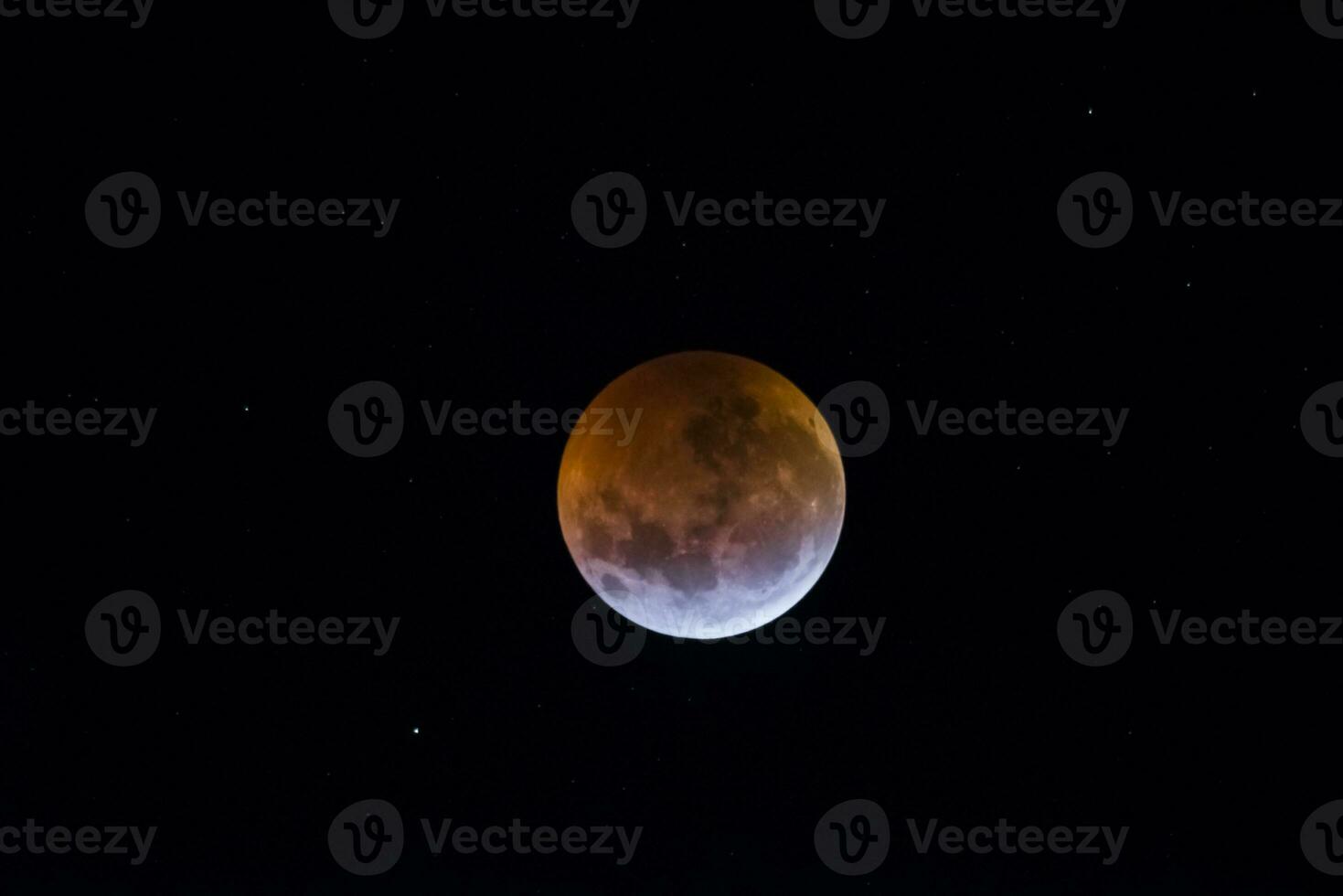 sangue Luna, eclisse visto da, la pampa, gennaio 21, 2019 argentina foto