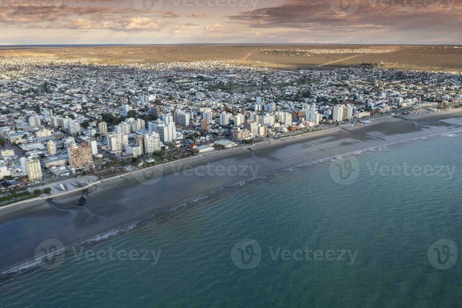 puerto madryn città, Ingresso portale per il penisola valdes naturale Riserva, mondo eredità luogo, patagonia, argentina. foto