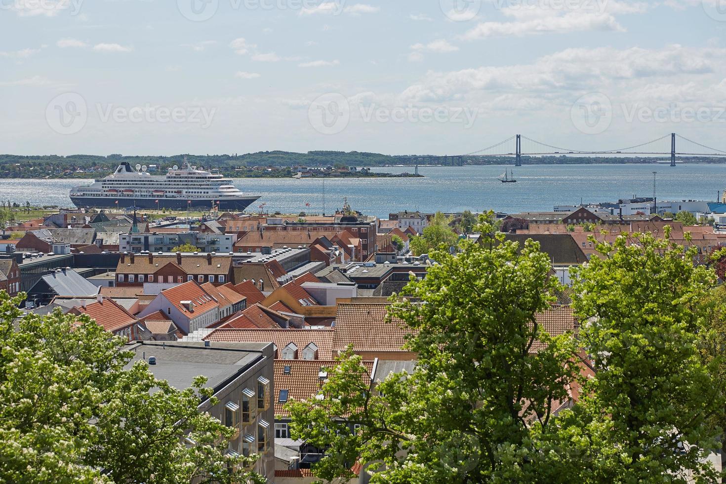 edifici della città di Fredericia in Danimarca foto