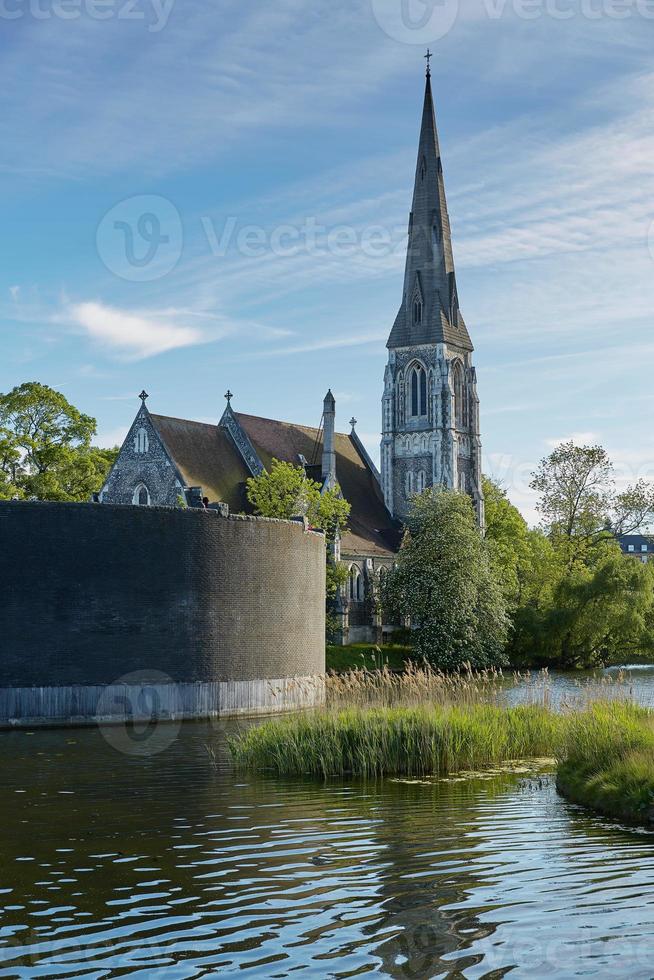 chiesa di st albans a copenaghen, danimarca foto