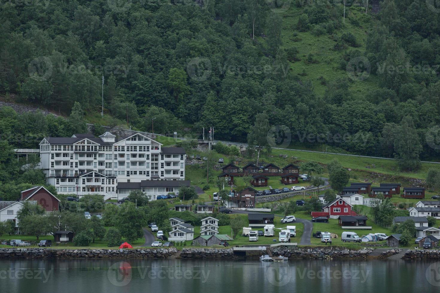 fiordo di geiranger in norvegia foto