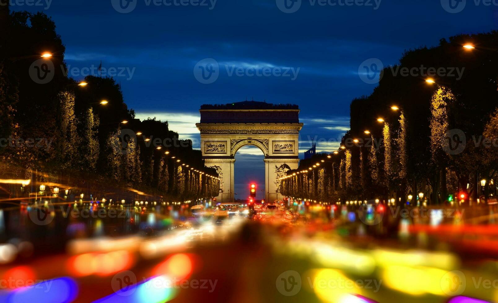 campioni elysee nel sera foto