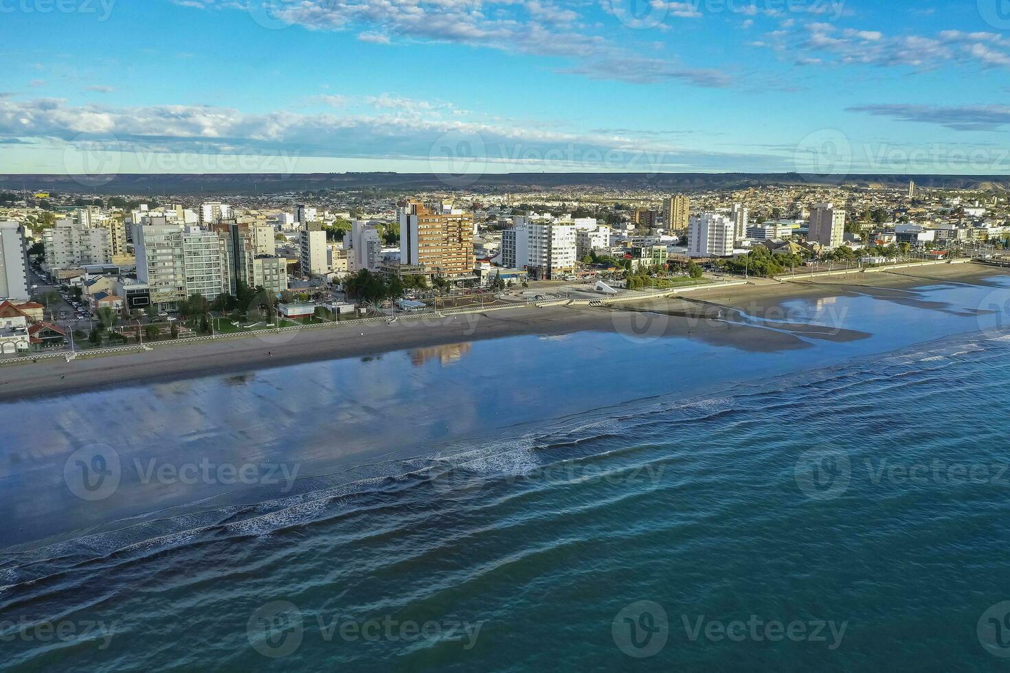 uerto madryn città, Ingresso portale per il penisola valdes naturale Riserva, mondo eredità luogo, patagonia, argentina. foto