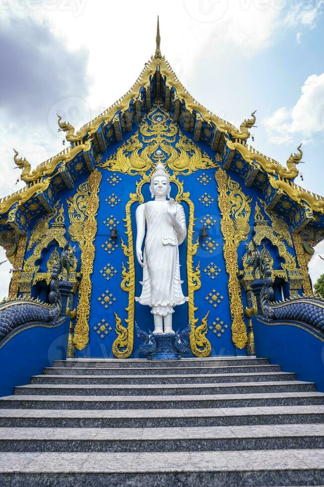 rong sua dieci tempio o blu tempio nel chiang rai Provincia, Tailandia foto