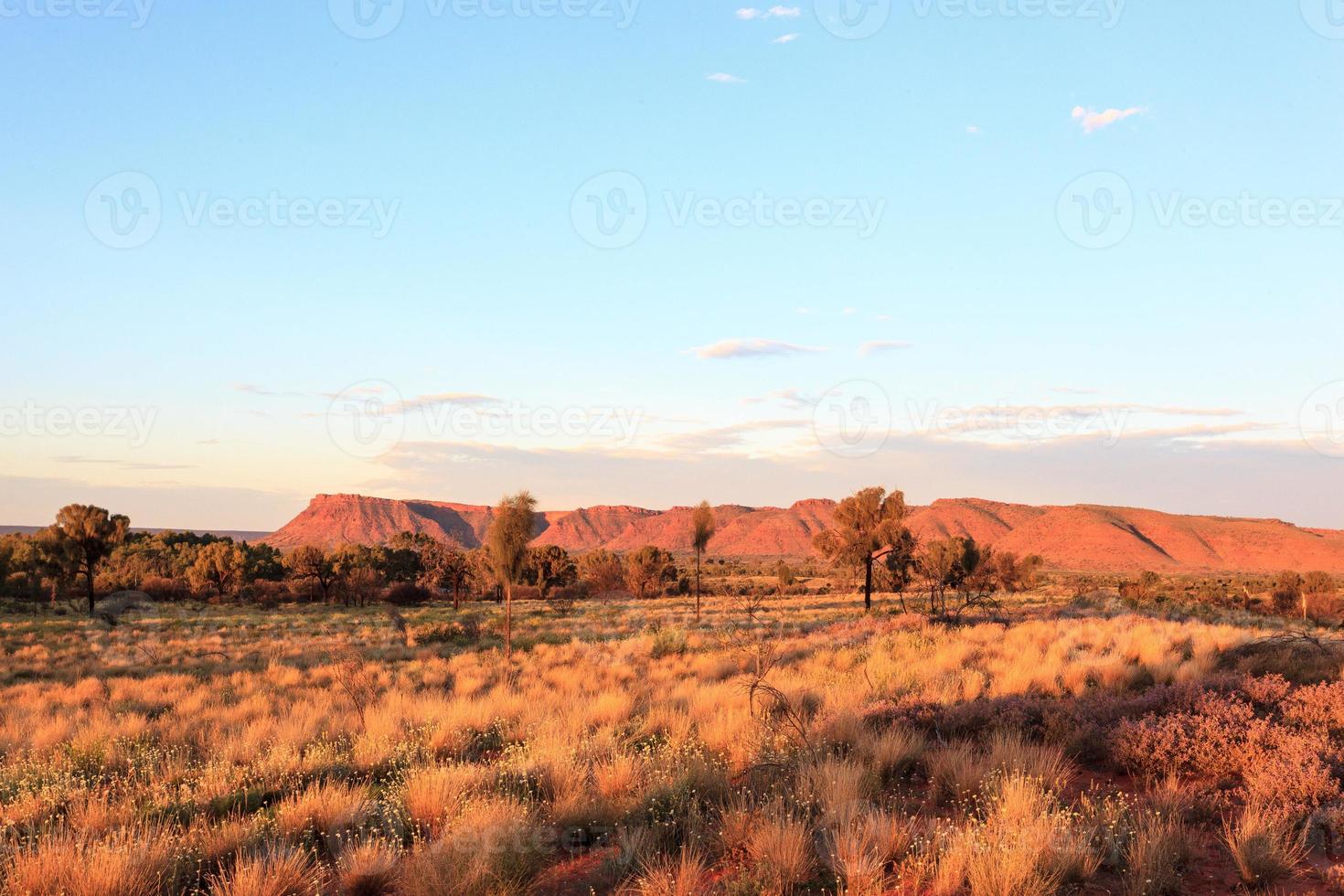 kings canyon al tramonto territorio del nord australia foto