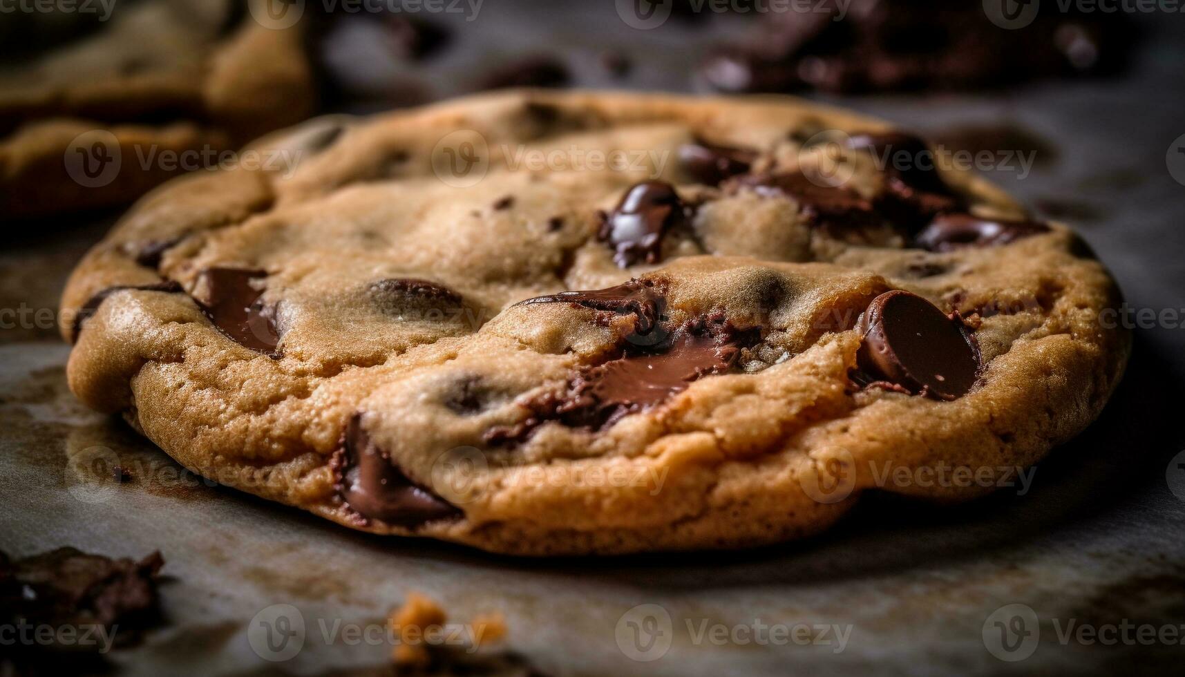 indulgente fatti in casa cioccolato patata fritta biscotti su rustico tavolo generato di ai foto