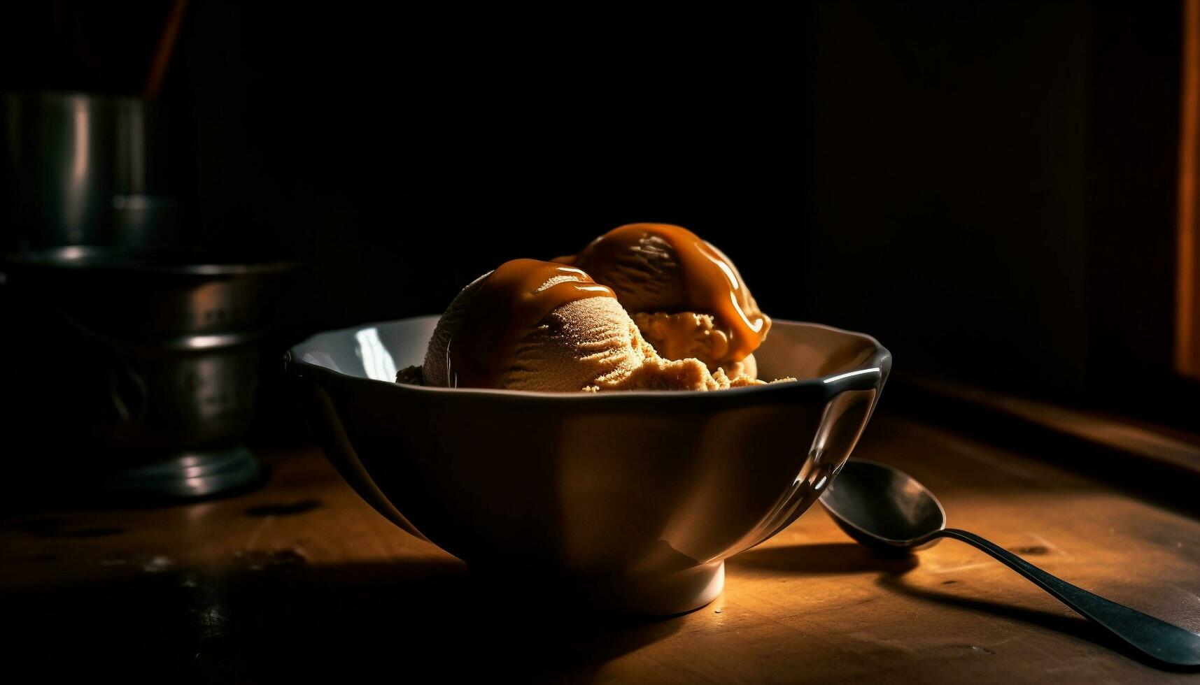 dolce fatti in casa dolce su rustico di legno tavolo generato di ai foto