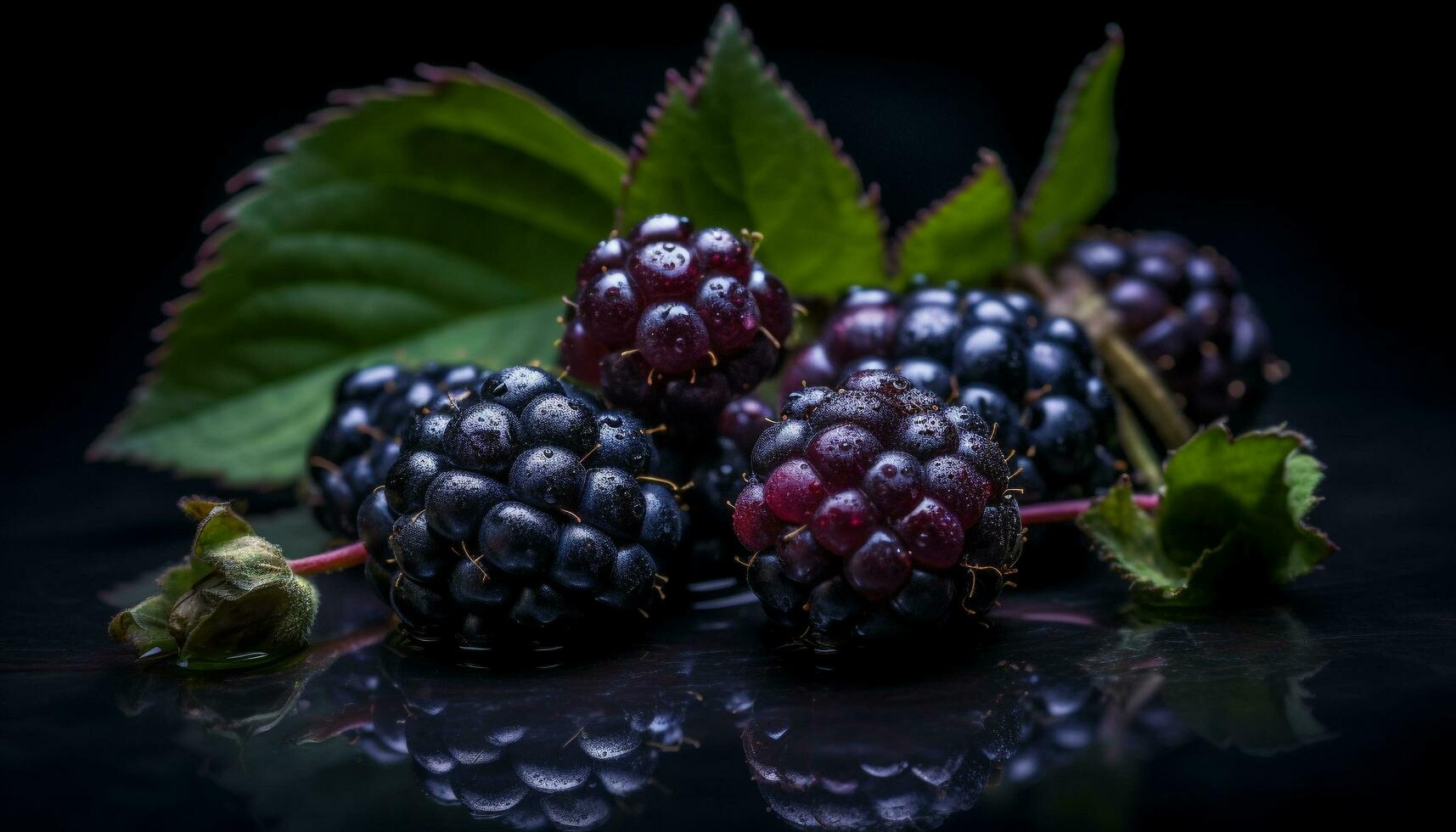 freschezza di natura generosità succoso, maturo bacca, un' salutare merenda generato di ai foto