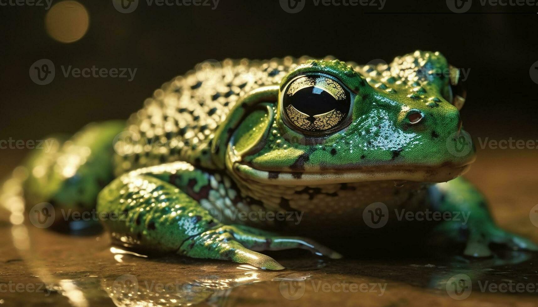 luminosa verde fantasia sfondo decora natura fondale generato di ai foto