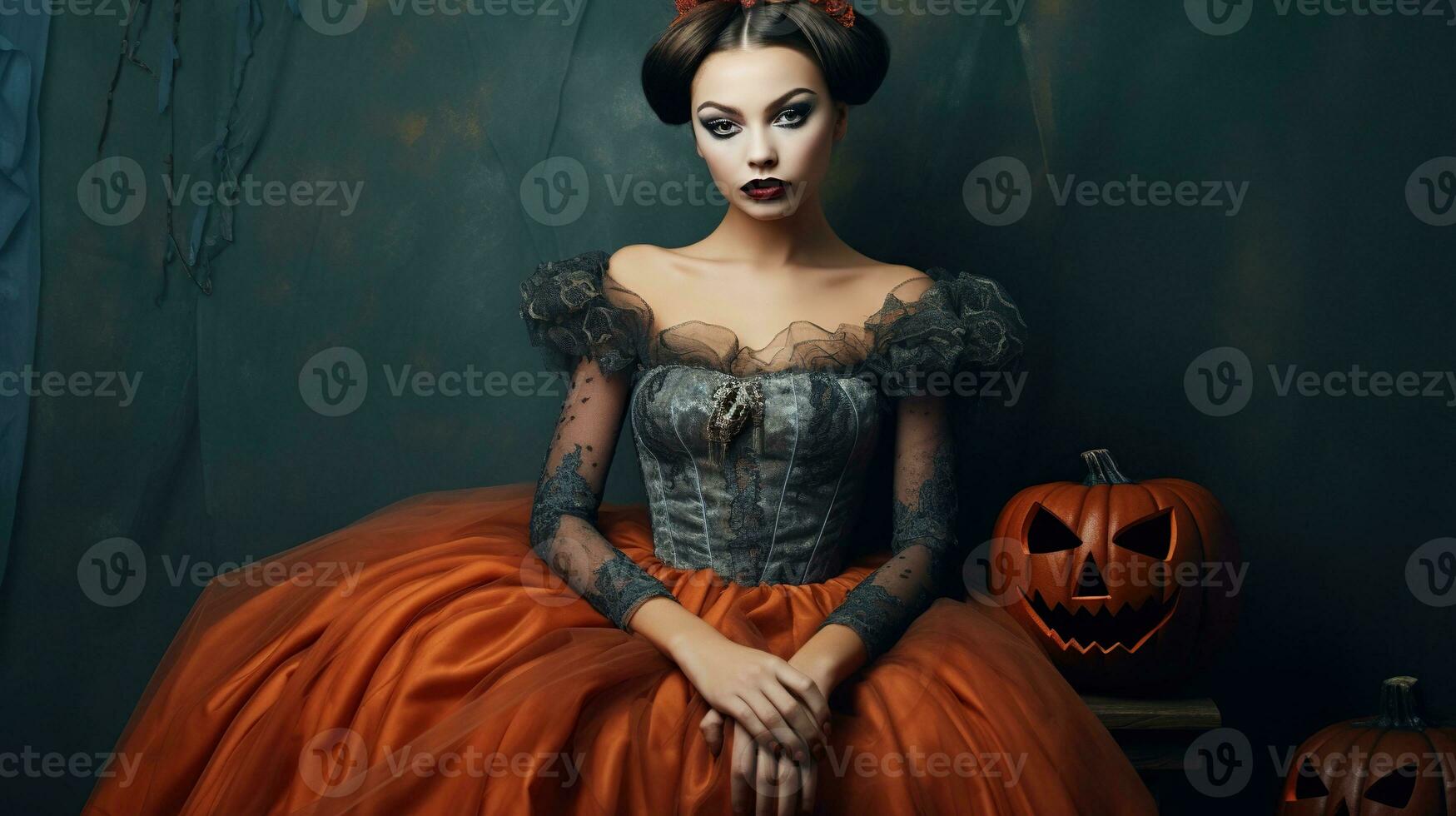 illustrazione di un' Halloween moda, ai generato foto