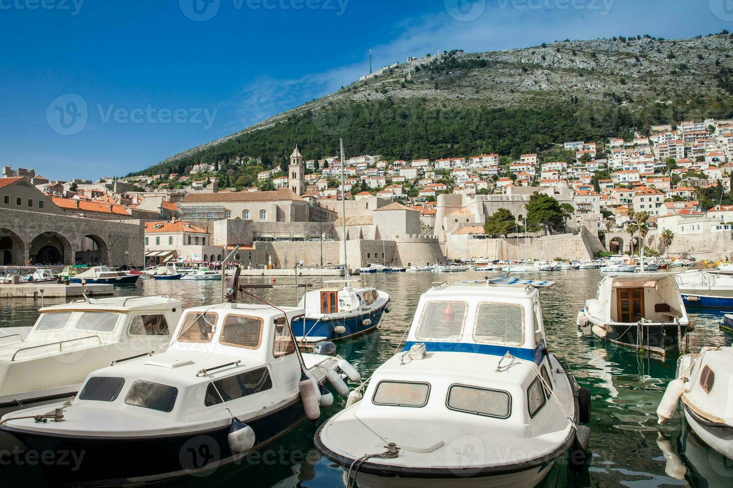 dubrovnik città vecchio porta marina e fortificazioni foto