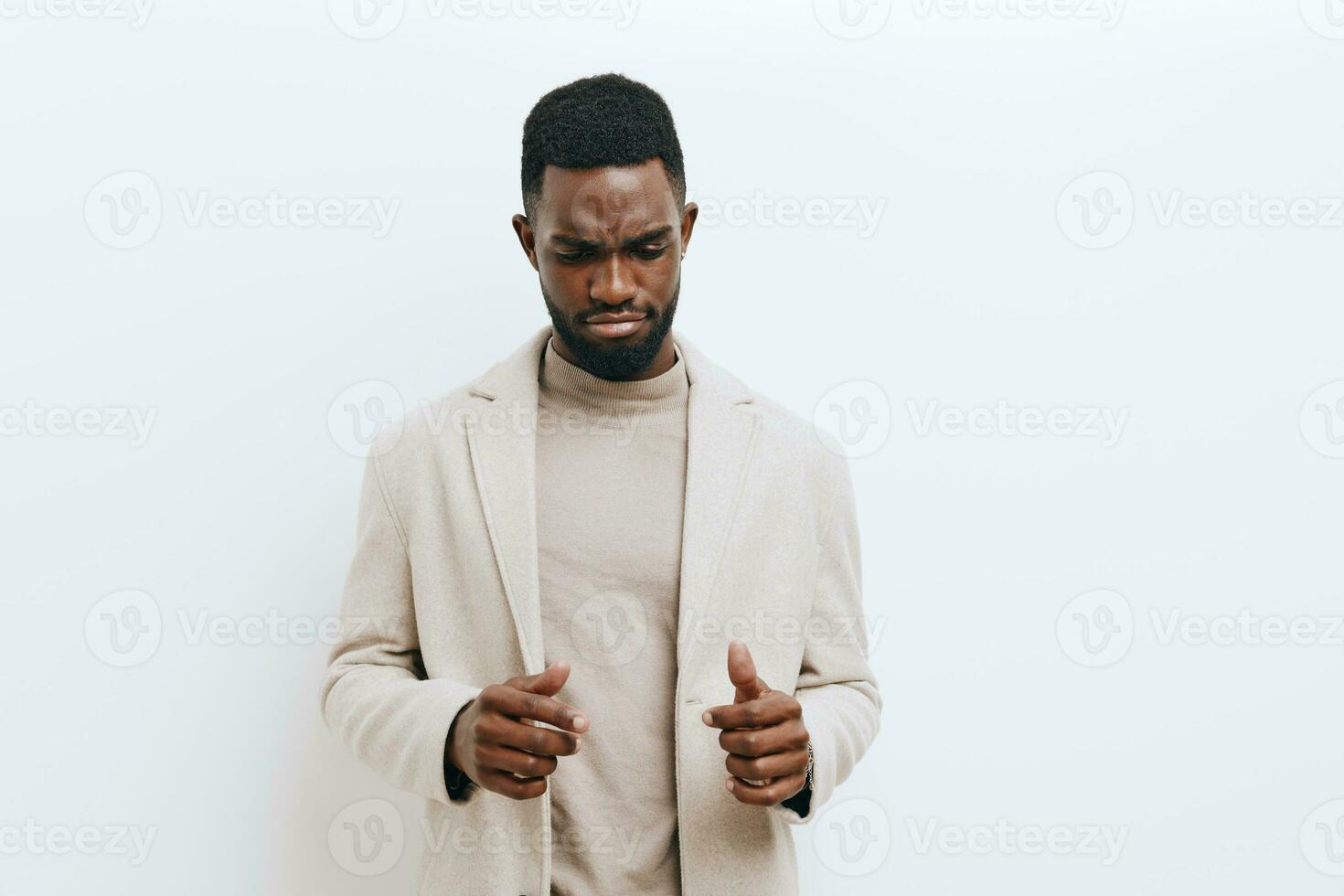 sfondo uomo nero africano afro americano ritratto americano tipo moda espressione testa africano foto