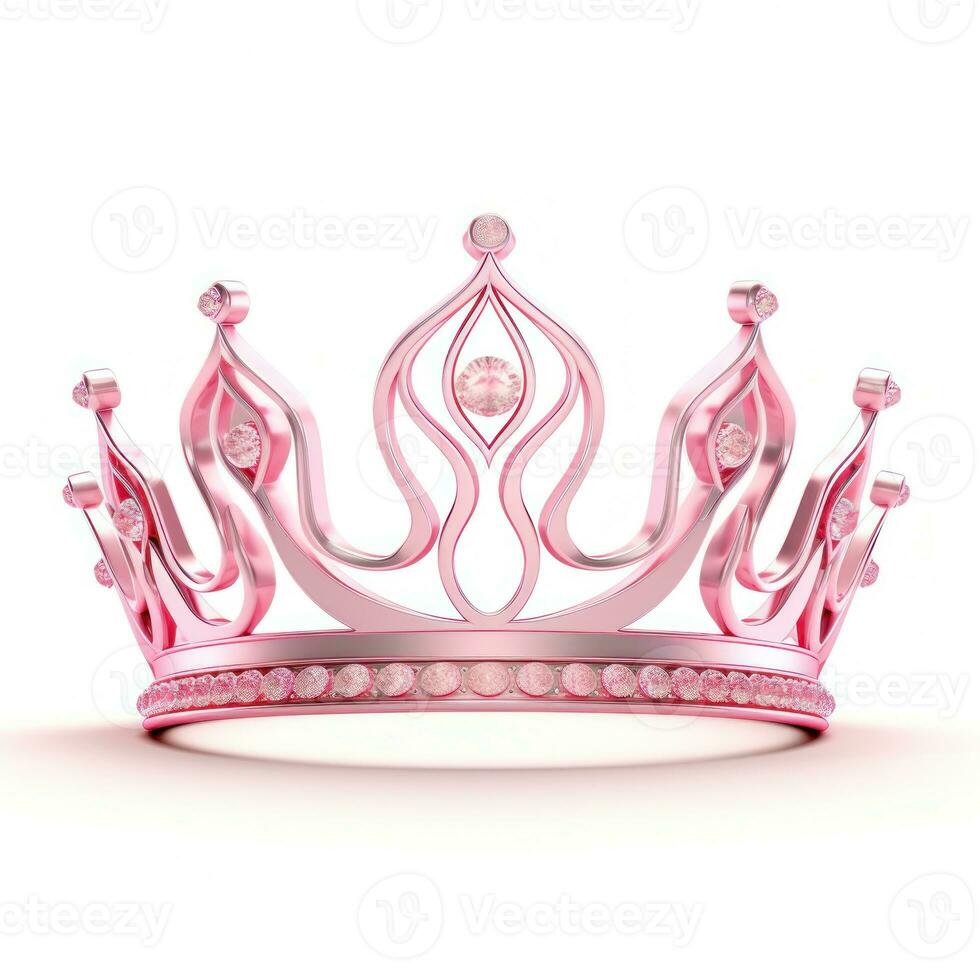 rosa Principessa corona isolato foto