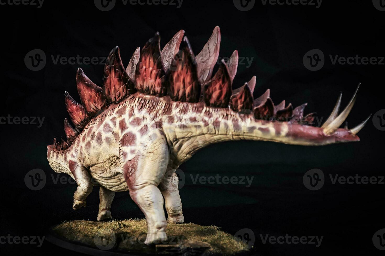 dinosauro stegosauro nel il buio foto