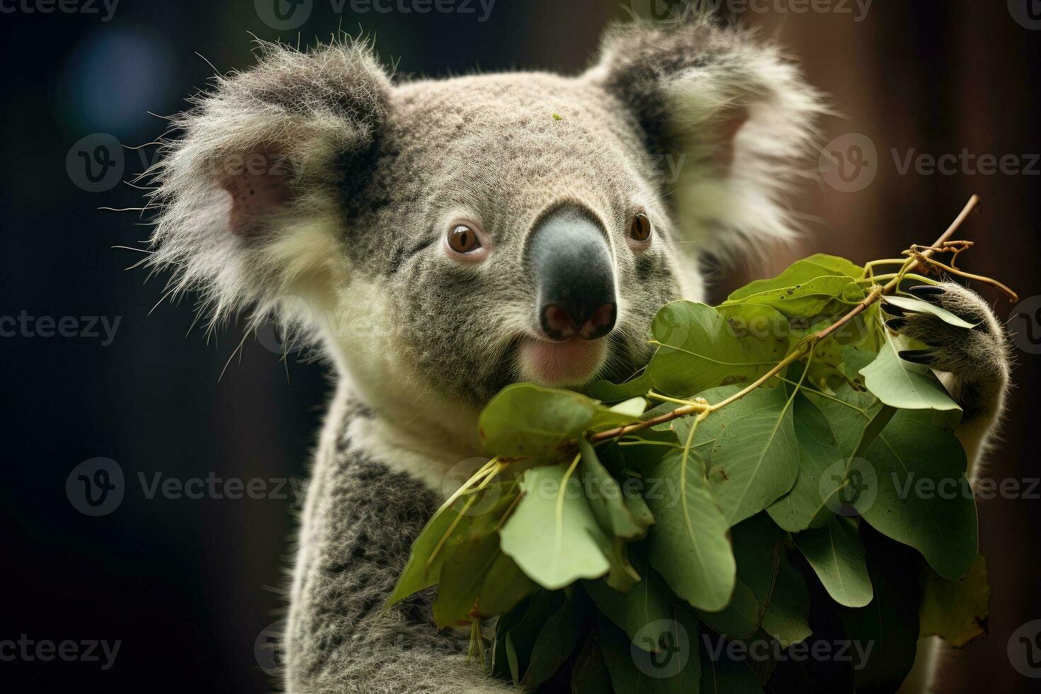 koala è mangiare eucalipto le foglie. generativo ai foto