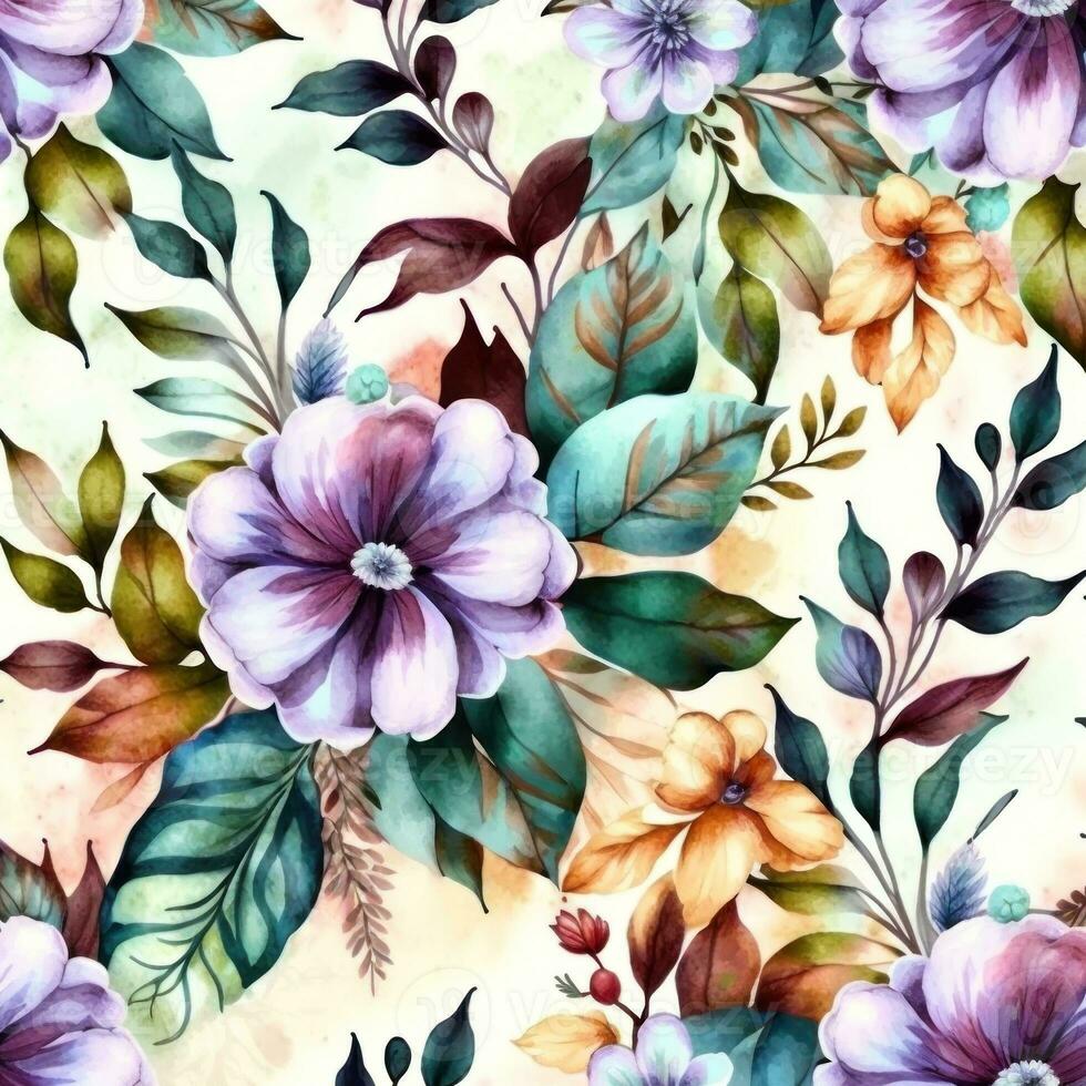 colorato acquerello floreale sfondo foto
