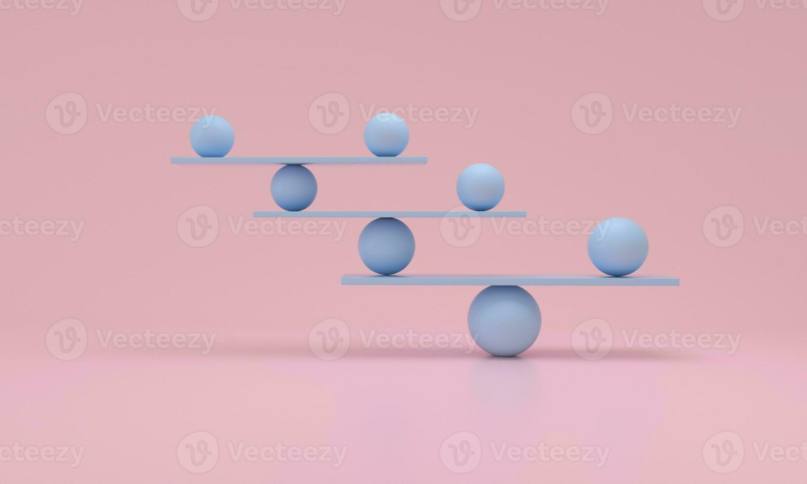 astratto geometrico sfondo, palle equilibrio pila uno su ogni Altro. foto
