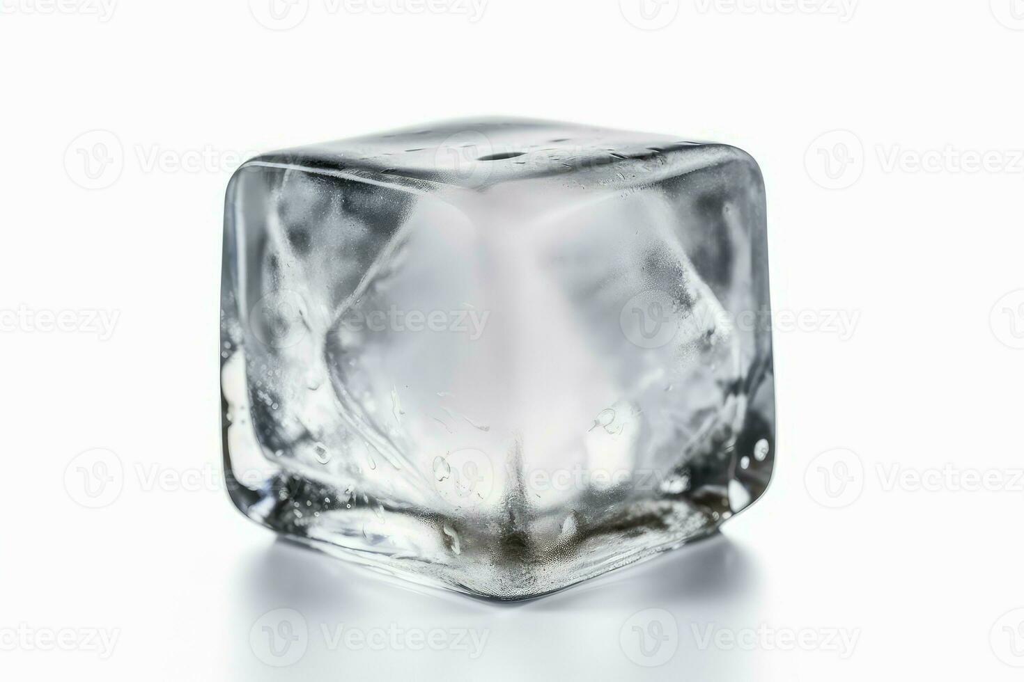 cristallo ghiaccio cubo. creare ai foto