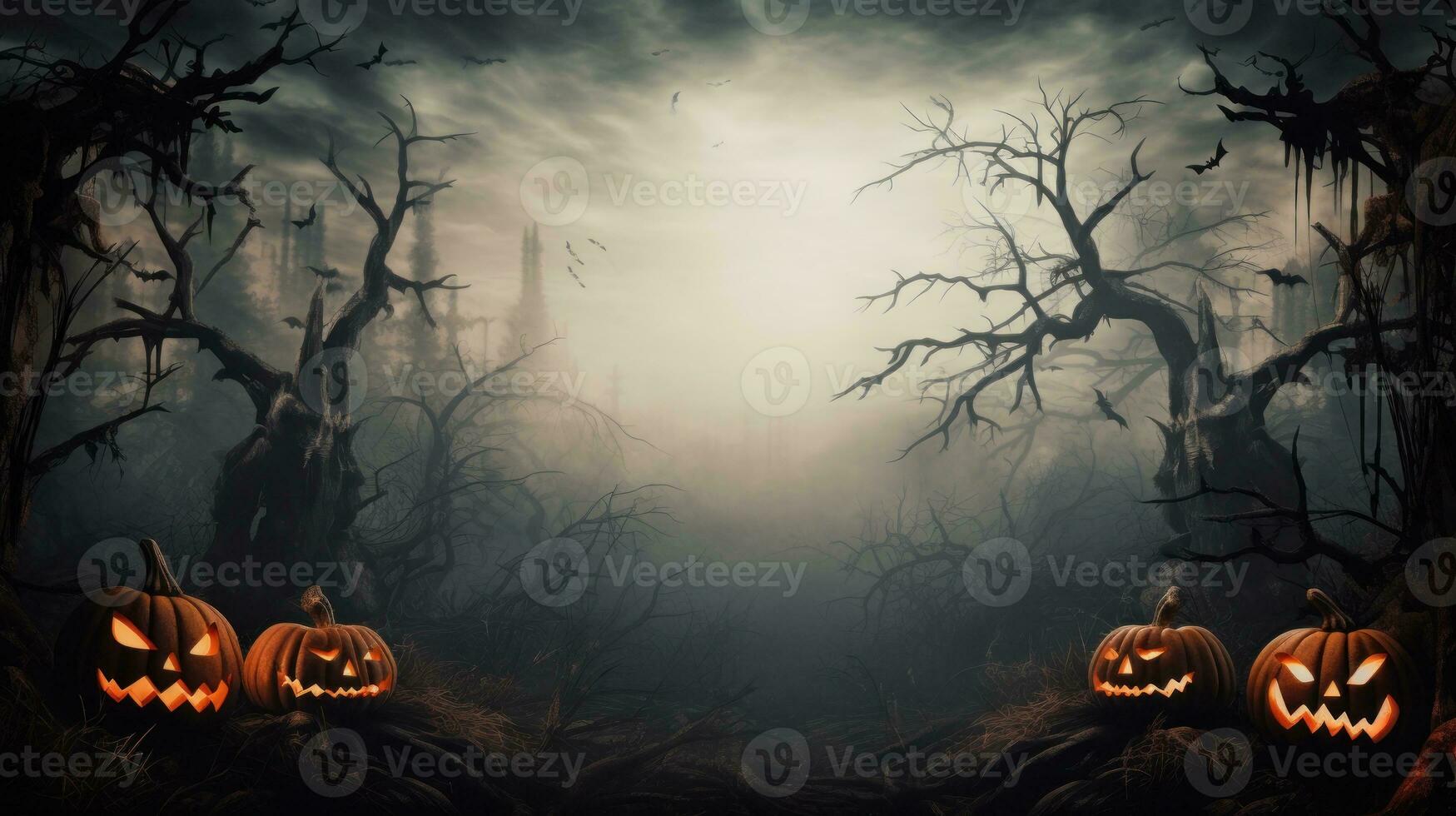 spaventoso Halloween notte sfondo foto