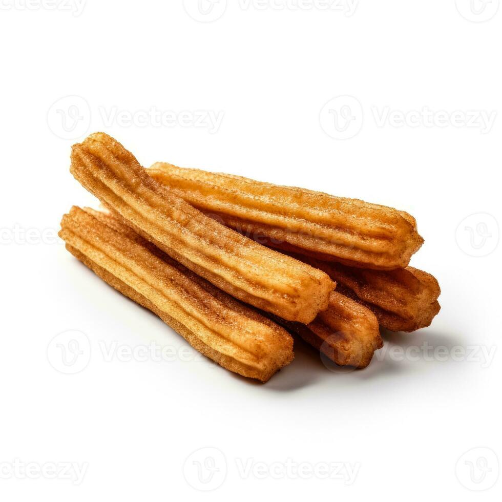 delizioso churros isolato su bianca sfondo foto