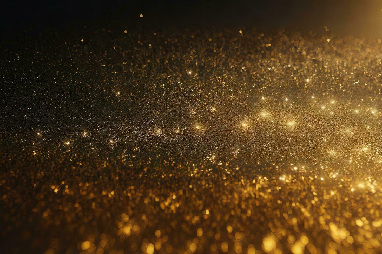 astratto brillante leggero e oro particella sfondo. ai generativo. foto