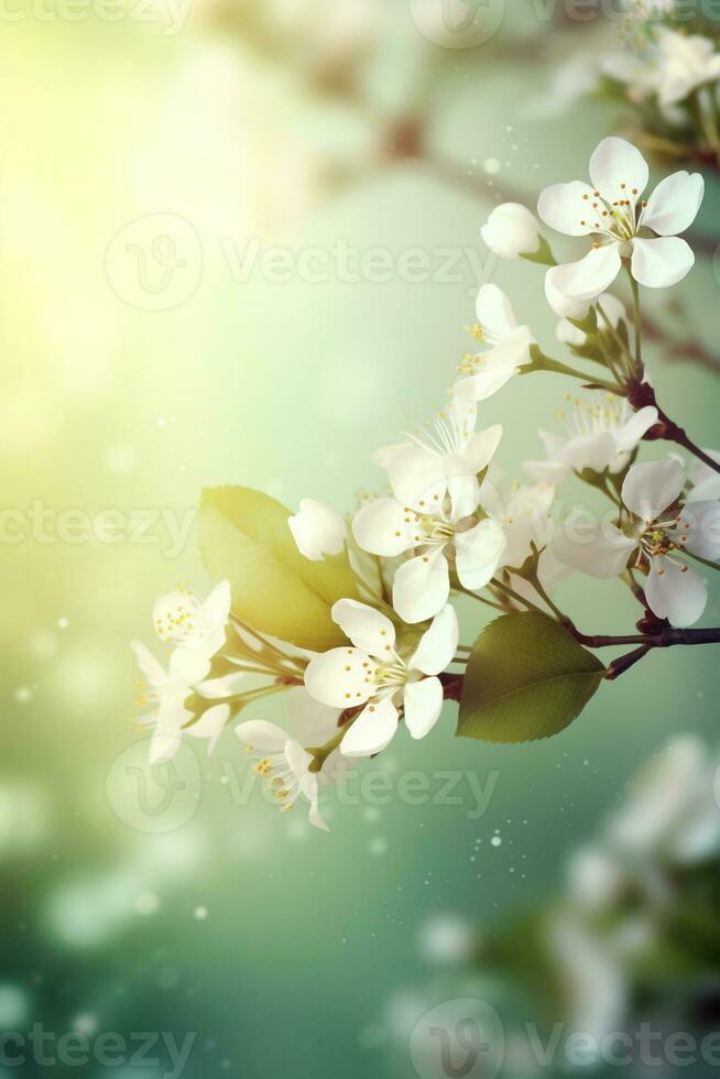 fiorire nel primavera creato utilizzando generativo ai foto