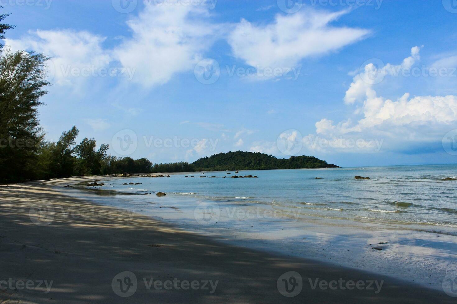 Visualizza di bellissimo spiaggia. foto