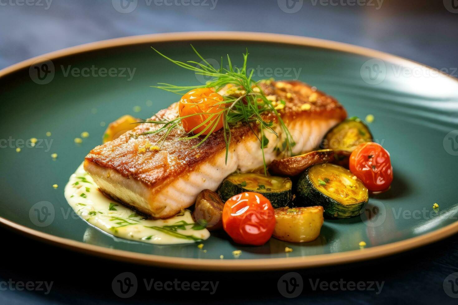 pesce bistecca cibo fotografia ai generato foto
