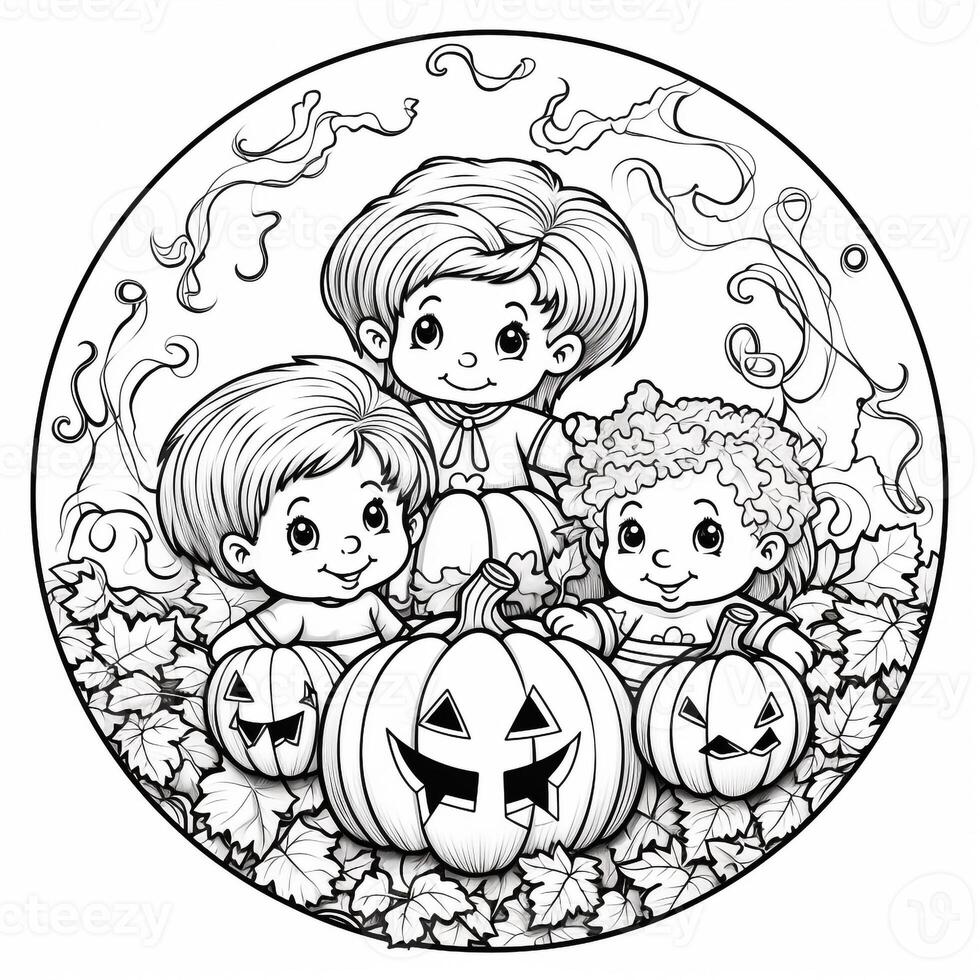 pagine da colorare di halloween foto