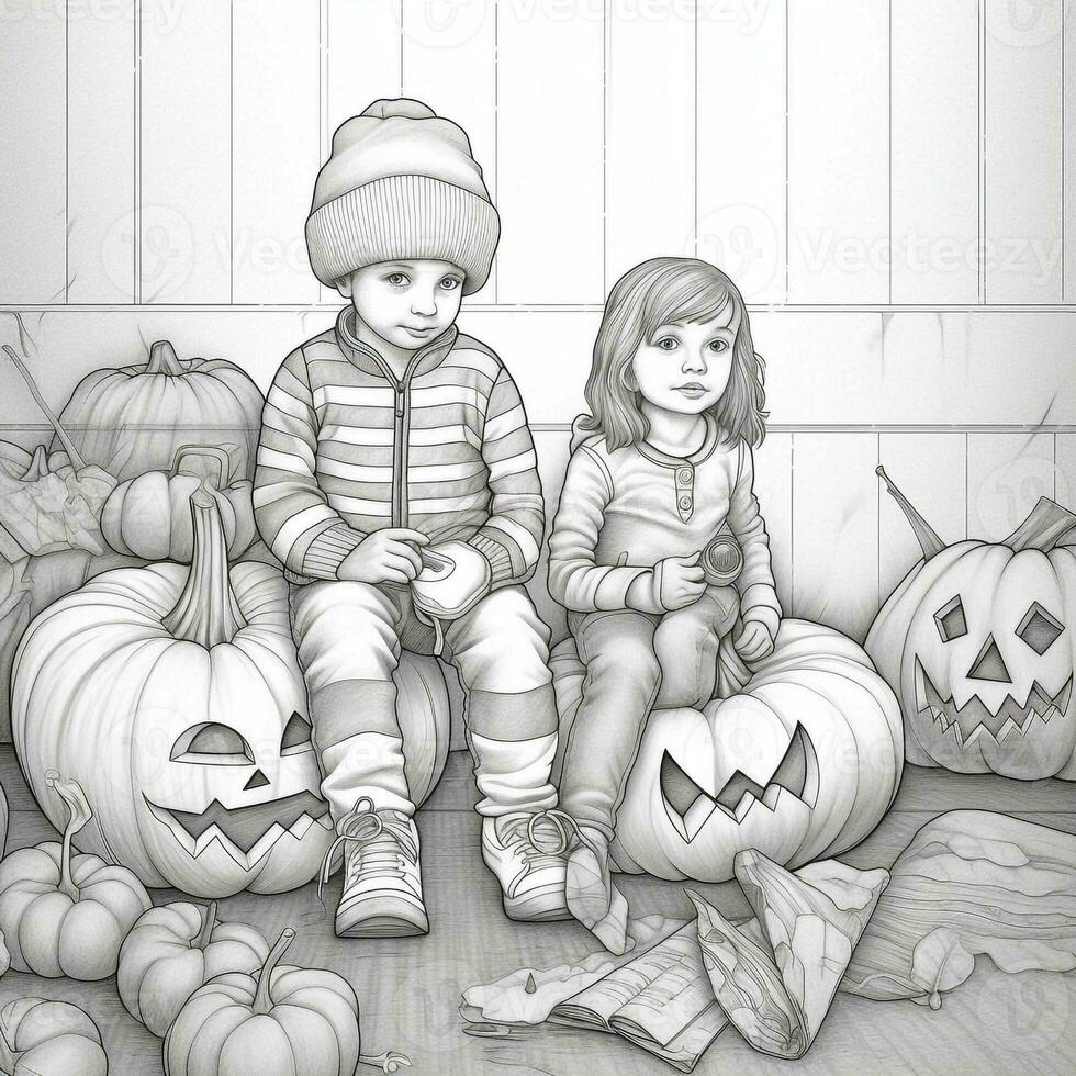 pagine da colorare di halloween foto