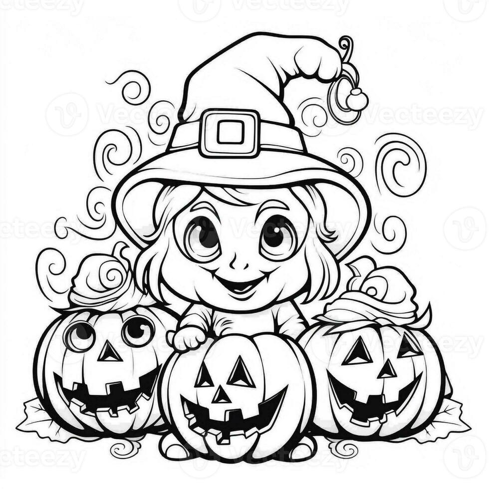 pagine da colorare di halloween foto